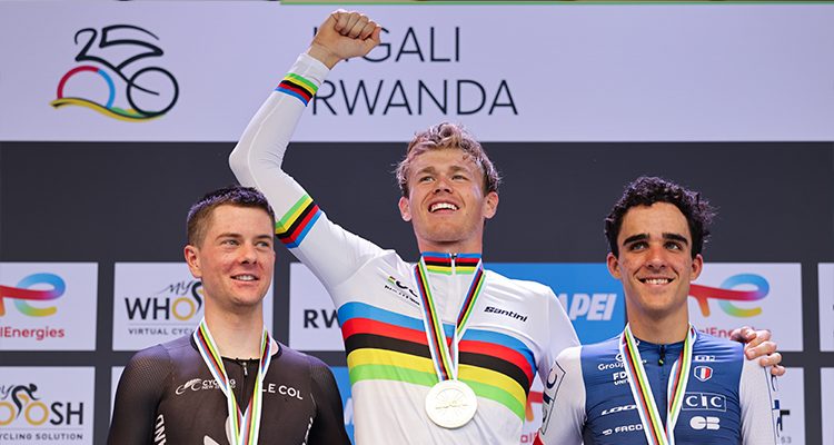 Men's U23 Individual Time Trial Podium